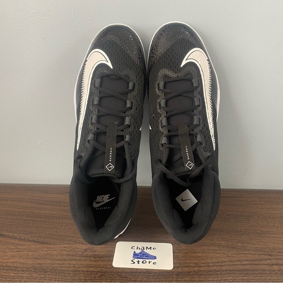 Nike Alpha Huarache Elite 4 Low MCS Baseball Plastic Cleats Black Men’s Sz 15 - Picture 6 of 8